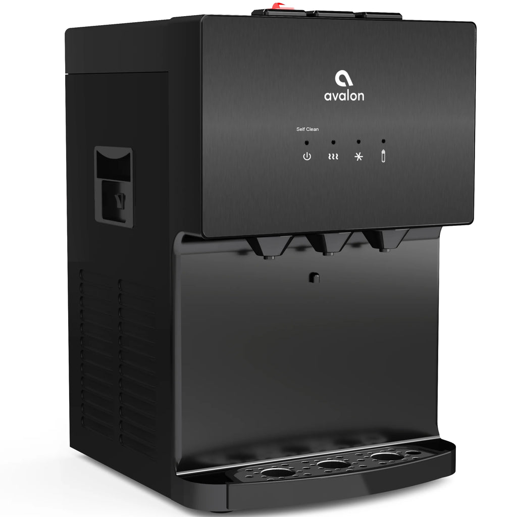Black Stainless Steel Countertop Water Dispenser Y24356