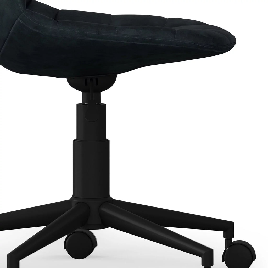 Distressed Blue Adjustable Swivel Office Chair H30956