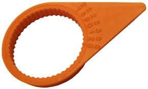 Orange 33mm Wheel Nut Indicator, QTY 100 N3639