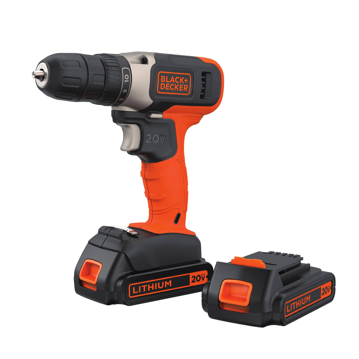 20-Volt Max Lithium Cordless Drill with 2 Batteries I450