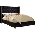 Black Velvet Full Bed Q468032