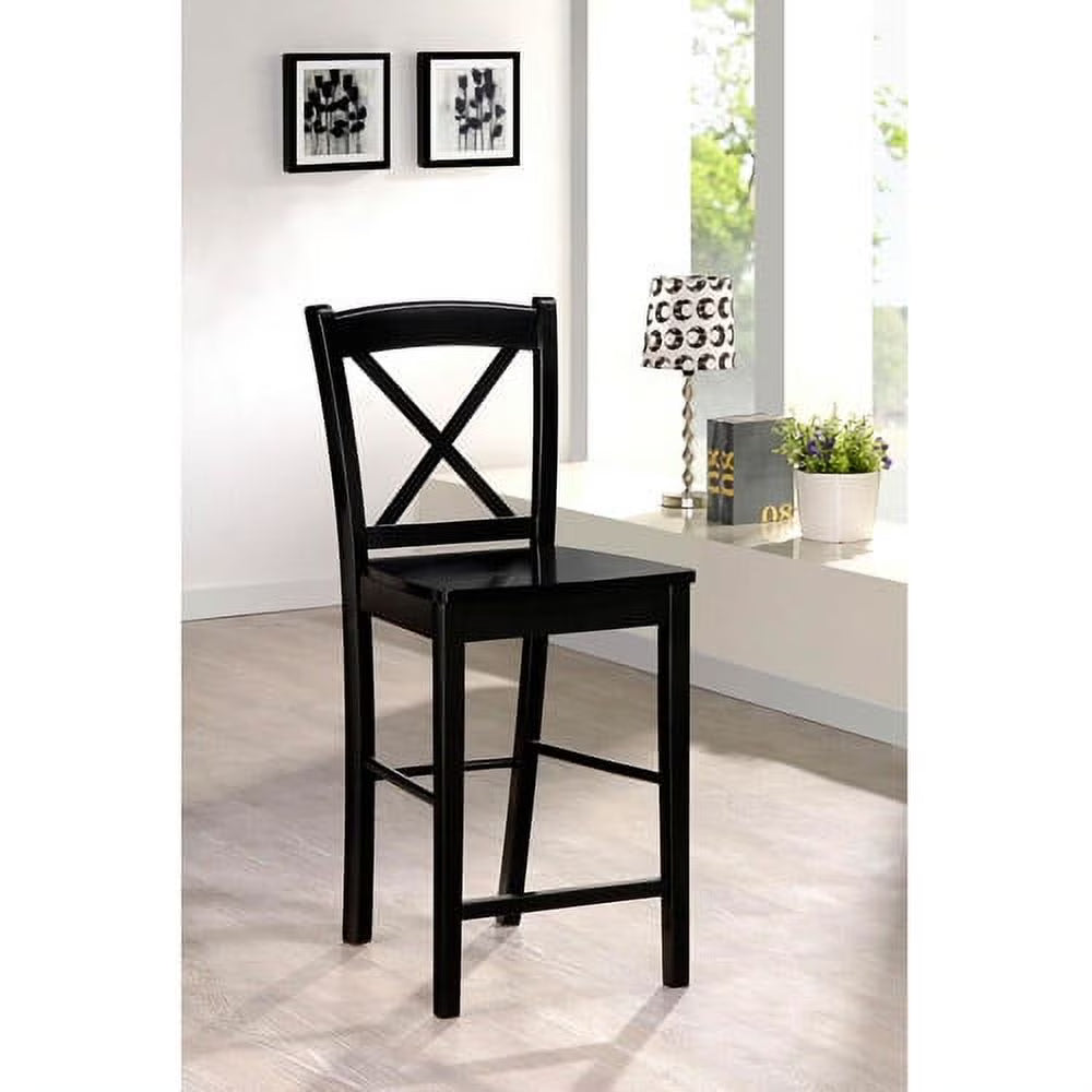 Black Finish Folding Dining Chairs F74841