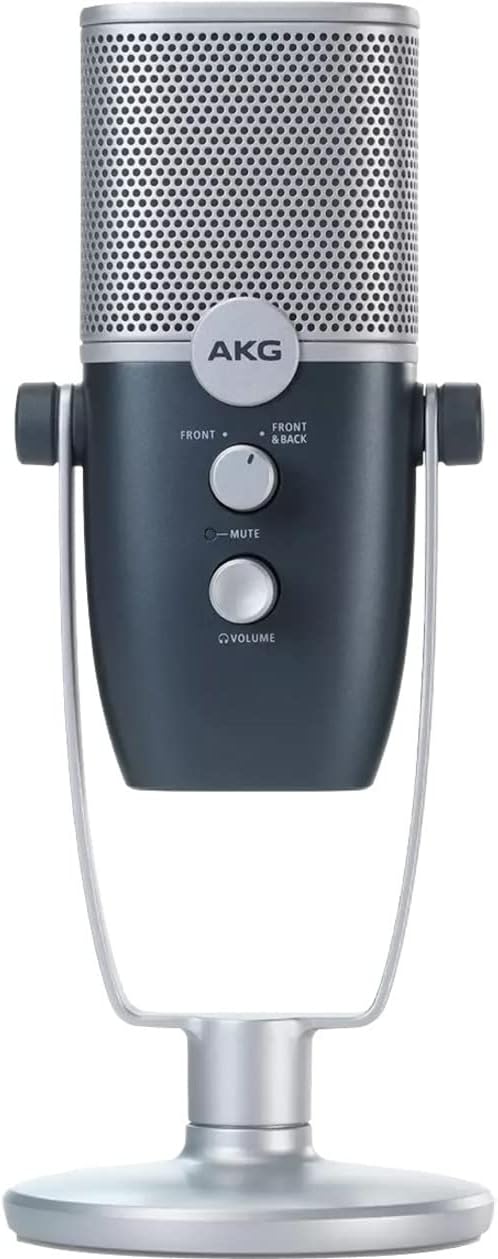 Blue and Silver USB-C Condenser Microphone M43653