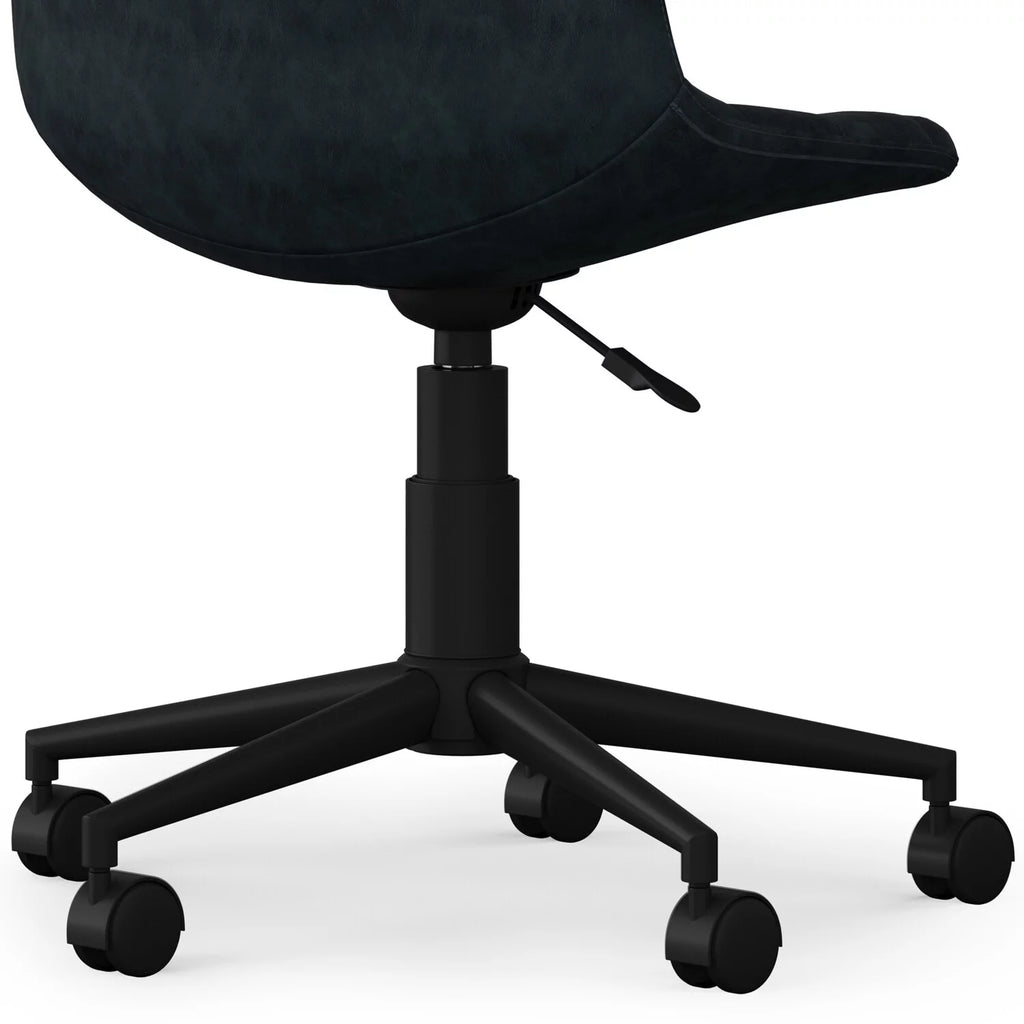 Distressed Blue Adjustable Swivel Office Chair H30956