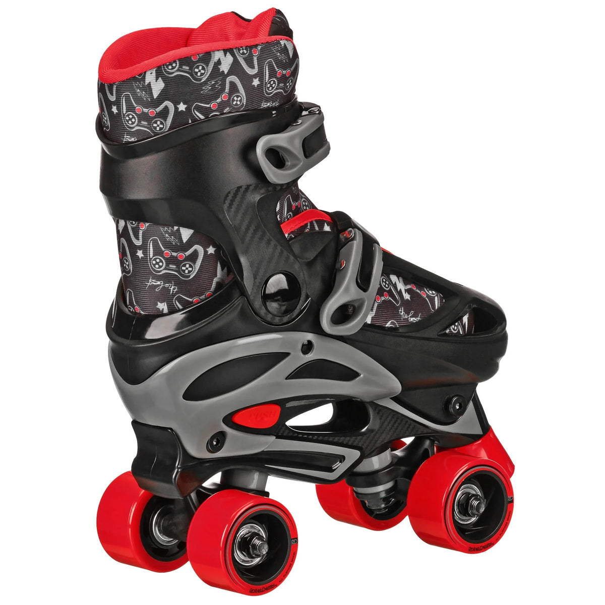 Boys 2-in-1 Roller/Inline Skates Black/Green Z33370