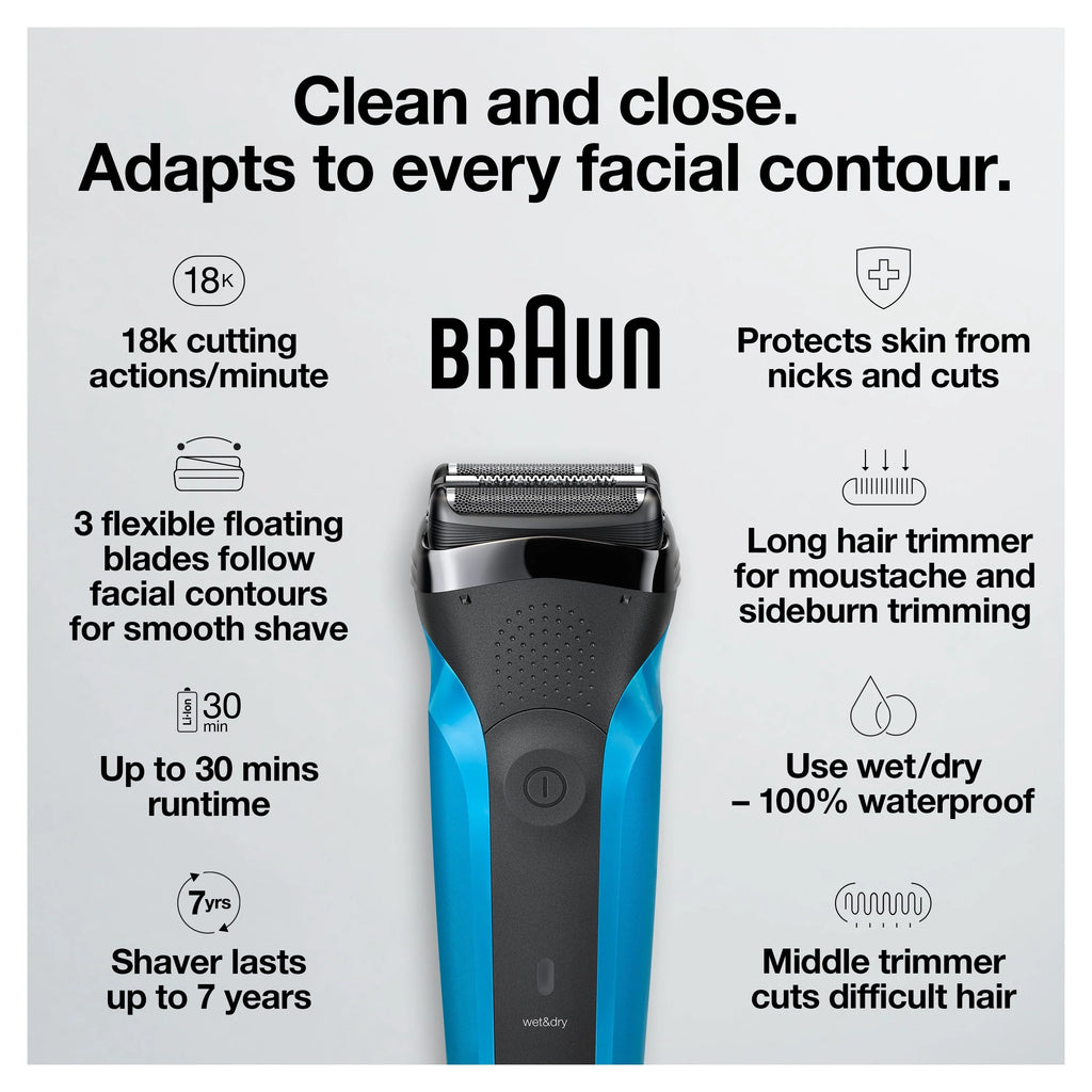 Rechargeable Wet Dry Electric Shaver R958345