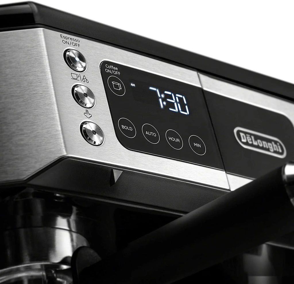 Combination Coffee Maker & Espresso Machine with Milk Frother and Glass Coffee Pot P5404