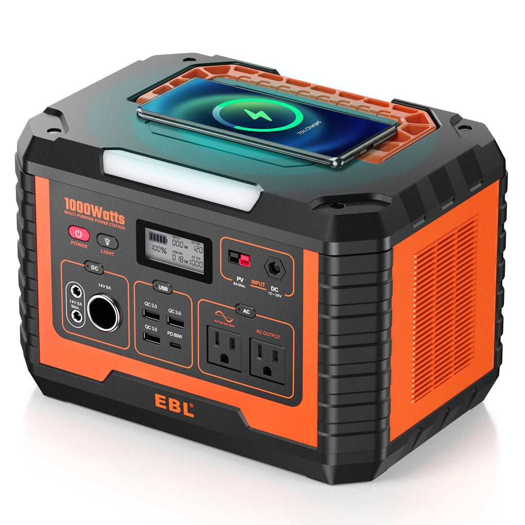 Portable Power Station 1000W Solar Generator 270000mAh Waterproof D622594