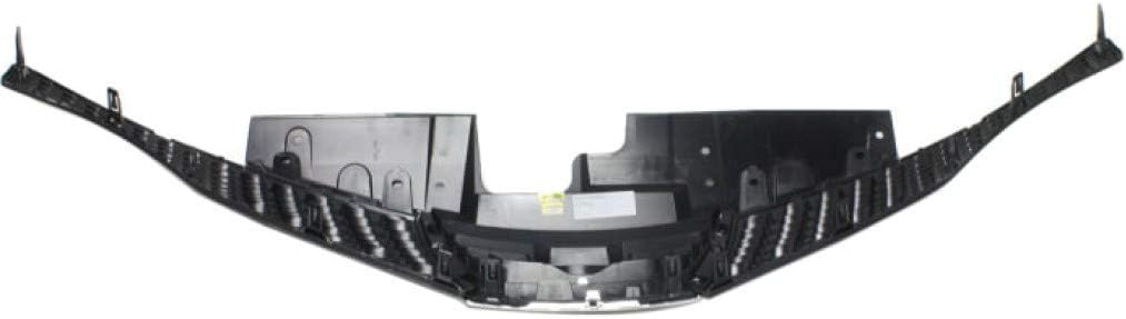 Painted Black Grille Assembly with Chrome Molding Plastic R6910
