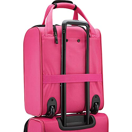 Pink Expandable Softside Luggage with Spinner Wheels A13121