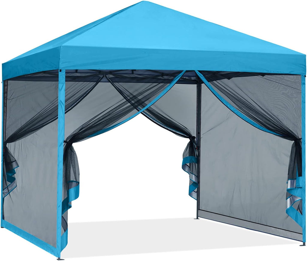 Royal Blue Pop up Canopy Tent with Netting Wall Y217