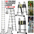 16.5FT Aluminum Telescoping Extension Ladder B312