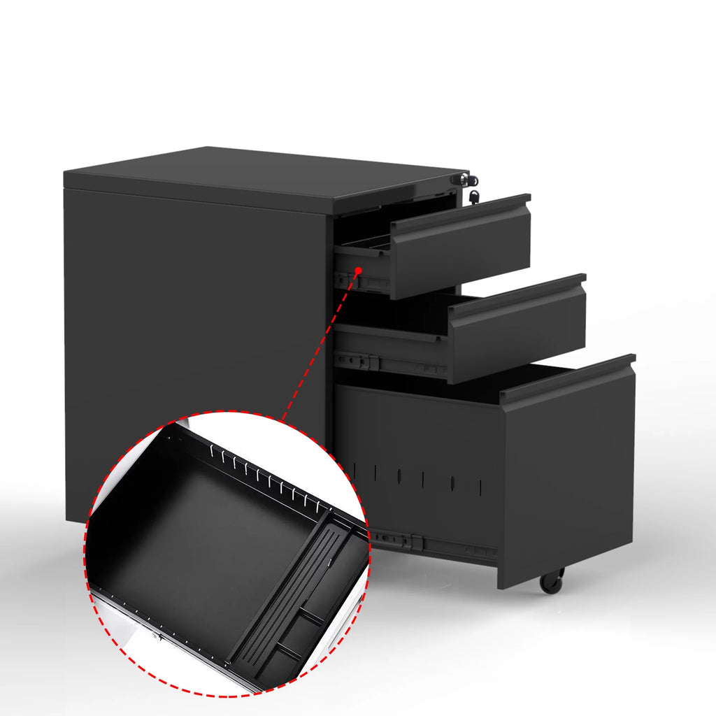 Metal 3 Drawer File Cabinet for Legal Or Letter Files F737772