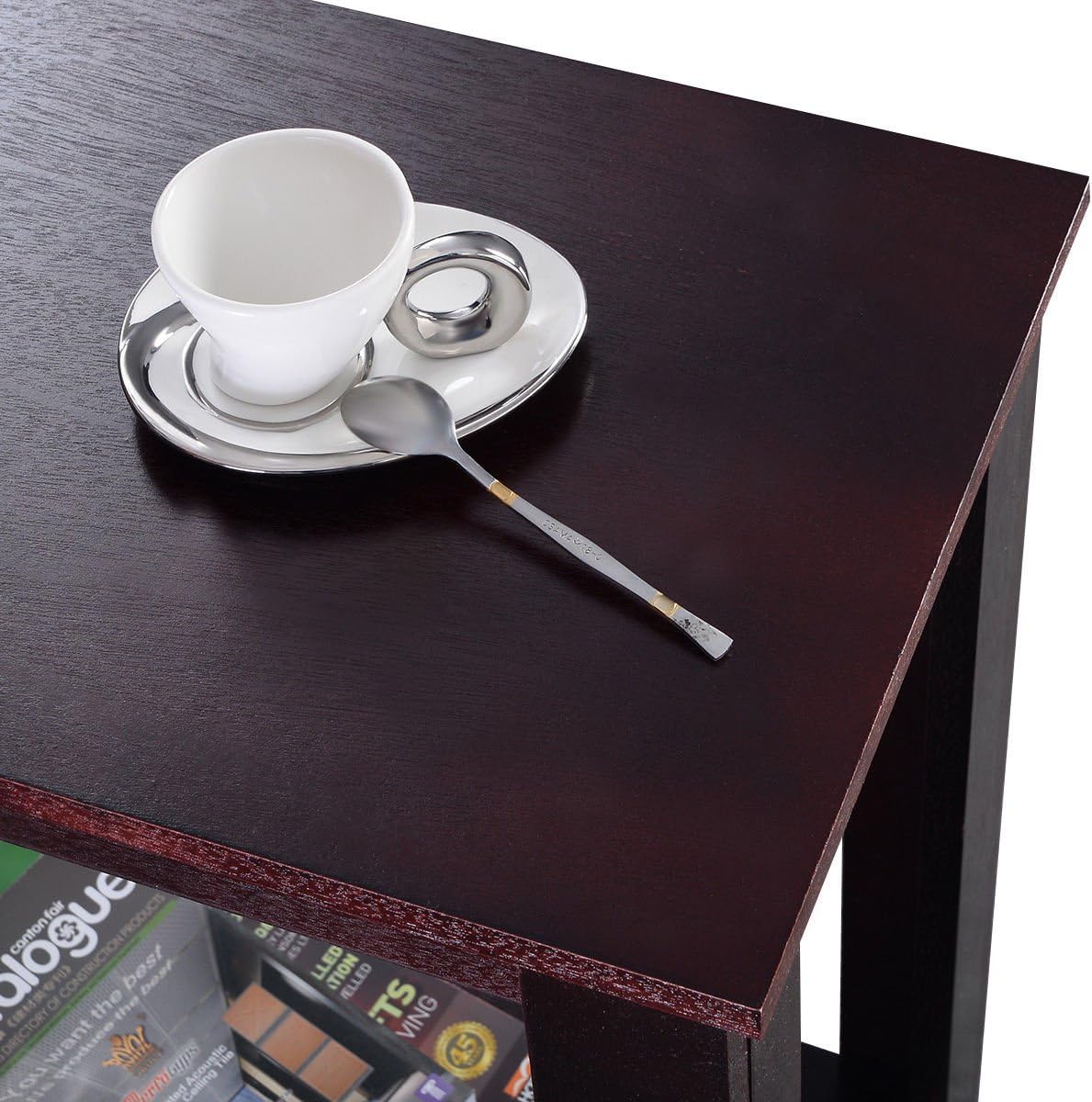 Espresso Wooden End Table Q57633