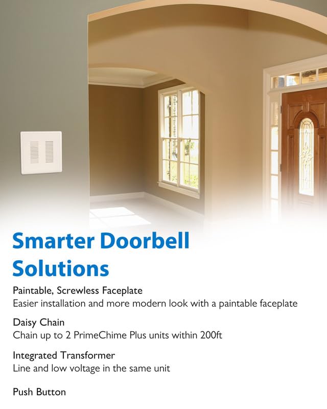 White Electric Doorbell Kit A998