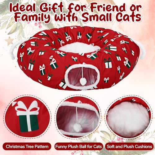 Cat Tunnel Bed 3ft x 3ft x 9.8 in Folded Cave for Small Animals L141