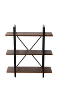 Walnut Brown 3 Shelf Etagere Bookcase Y5478