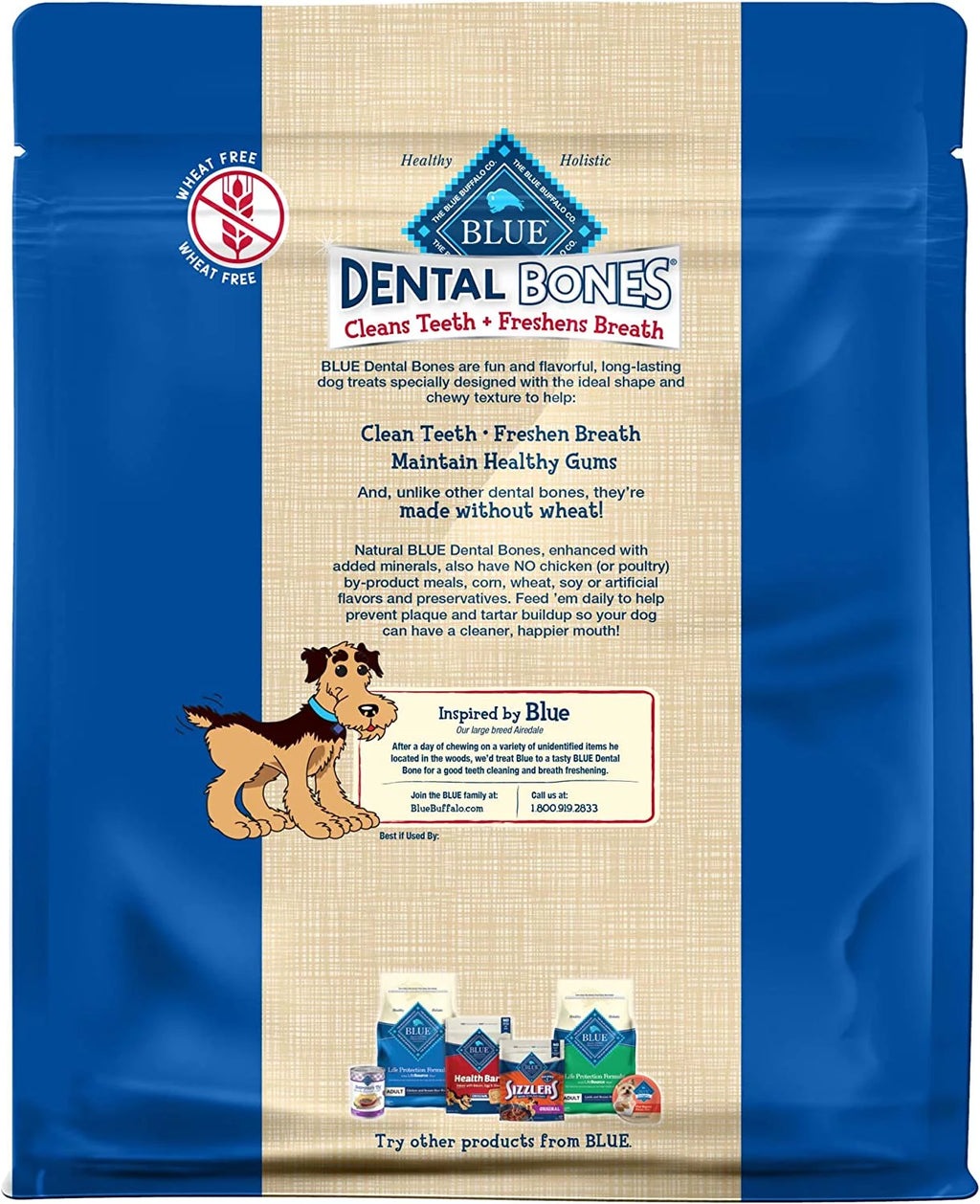 Natural Dental Chew Dog Treats 36-oz Bag F860