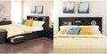Black Full Platform Storage Bed with 6 Drawers J472390