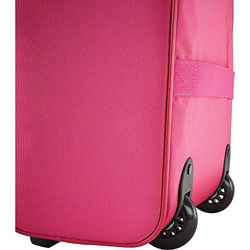 Pink Expandable Softside Luggage with Spinner Wheels A13121