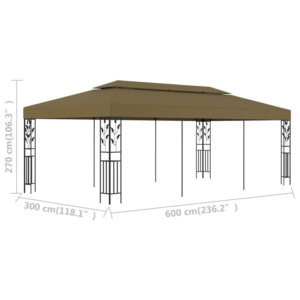 Taupe Gazebo F411075