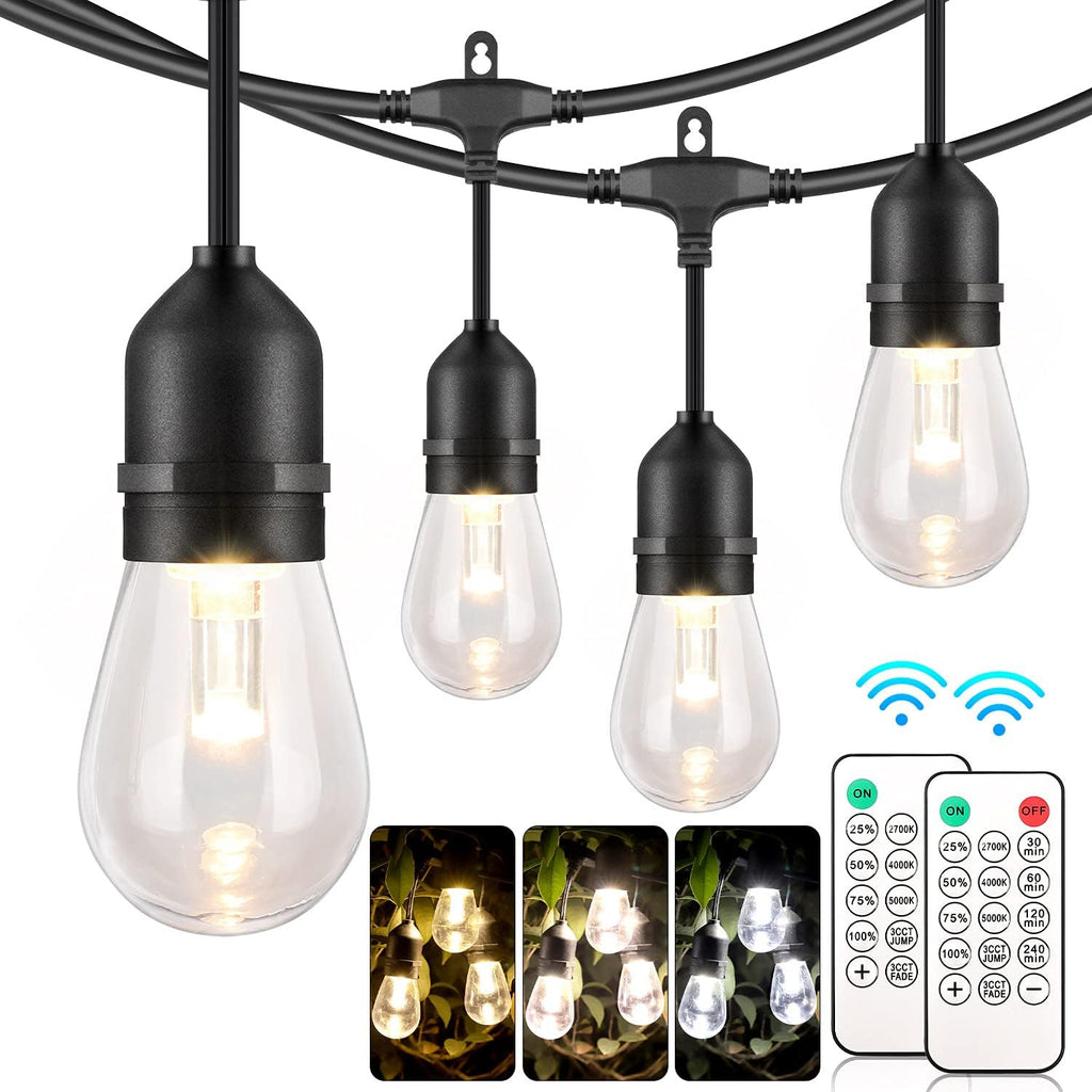 48FT Waterproof Dimmable LED String Lights with Remote Q113628