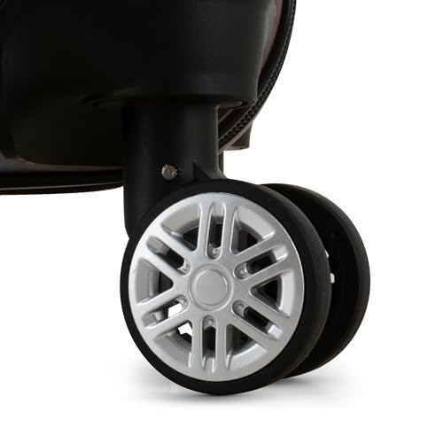 Expandable Hardside Spinner Luggage, Black, 21" Carry-on J909