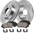 4 Lug Rotors + Ceramic Brake Pads + Clips B468