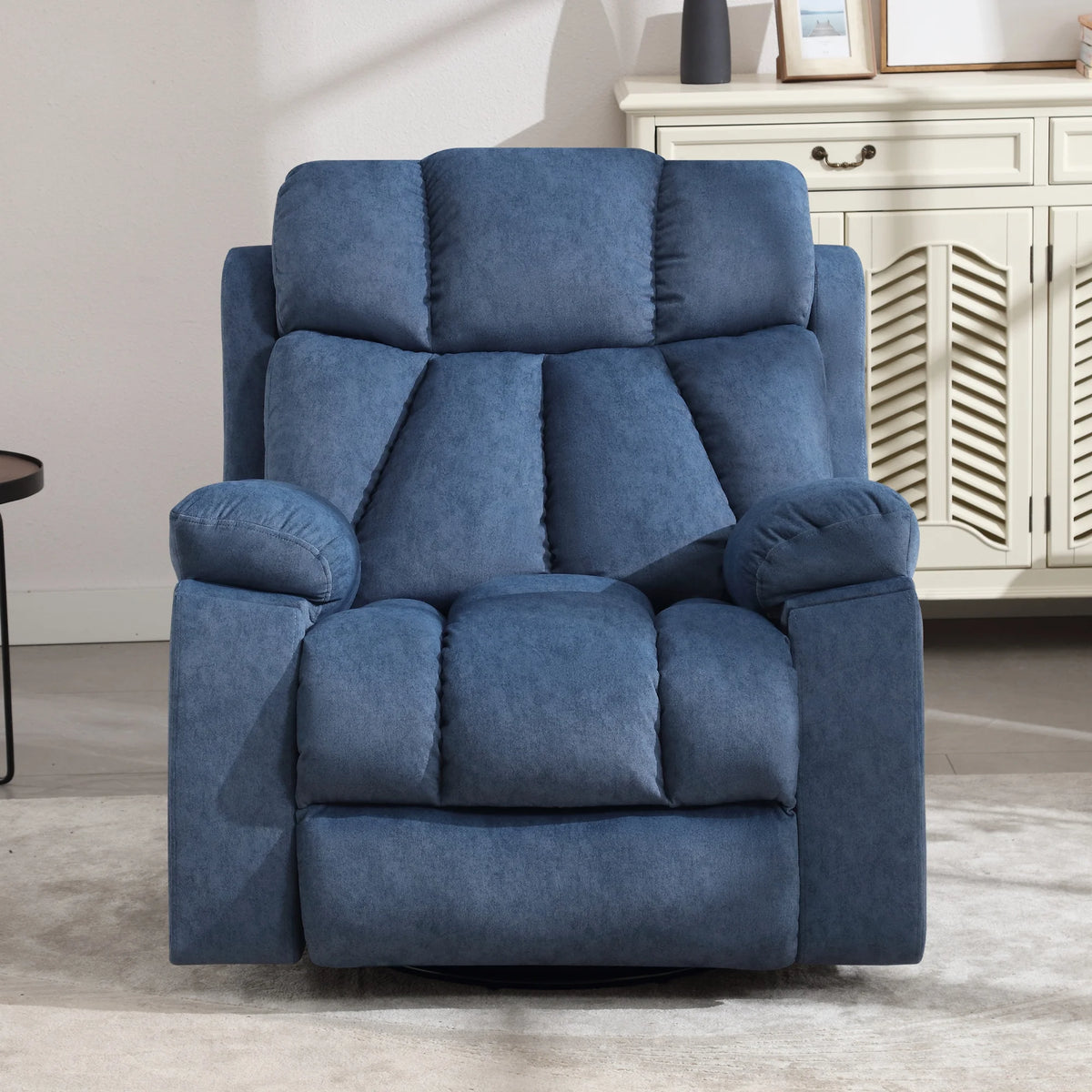 Blue Recliner Chair with Massage and Heat O3471
