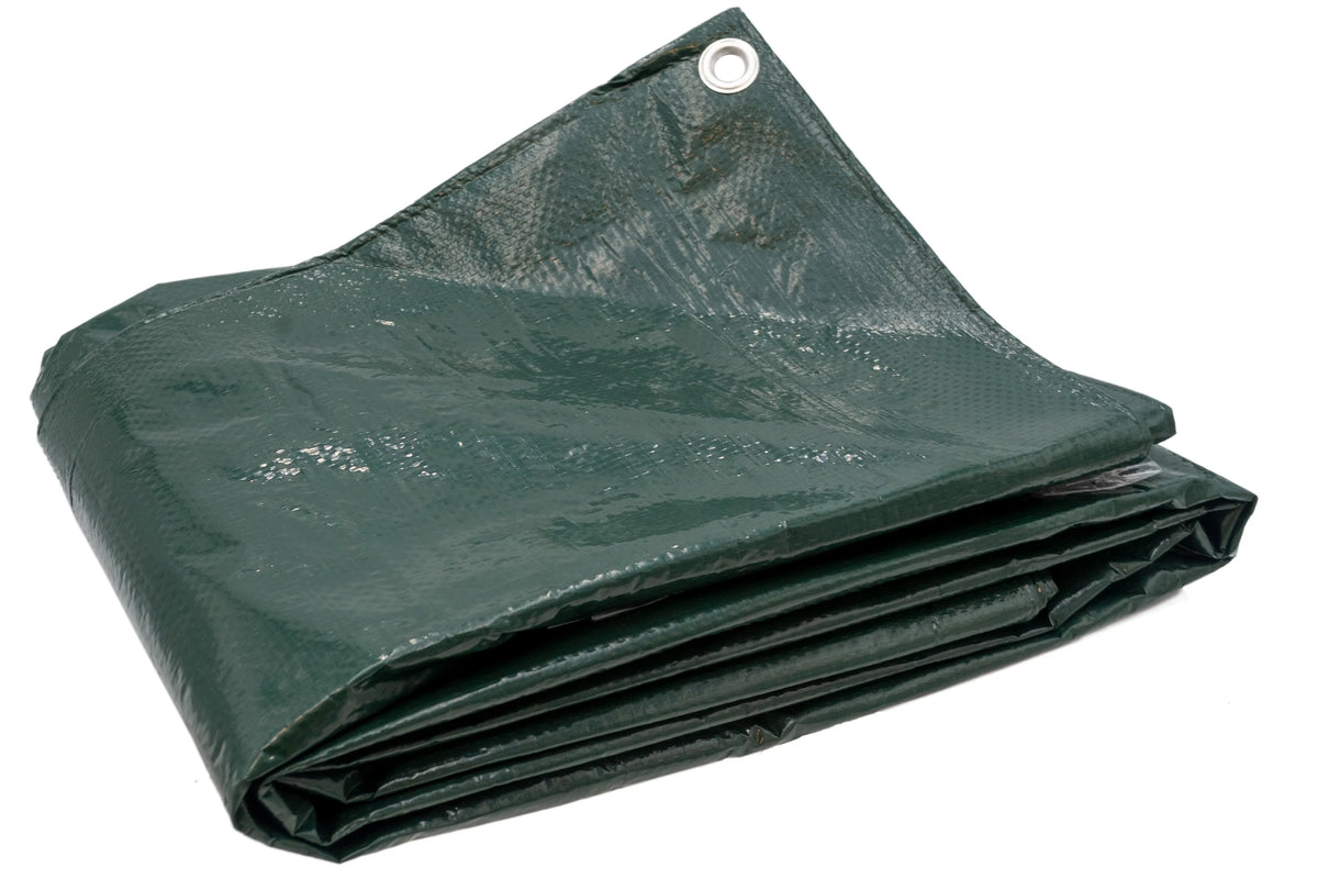 Forest Green 20 Ft. x 20 Ft. Medium Duty Poly Tarp S3611