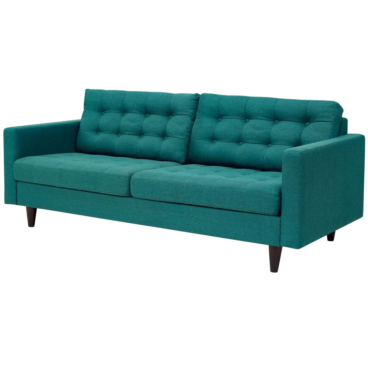 Fabric Aqua Blue Armchair and Sofa Set J956617
