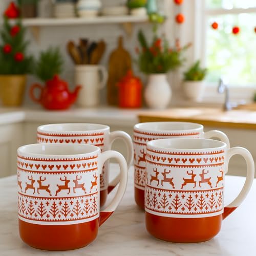 Ceramic Mug Set of 4 M2558