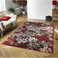 Red Brown Indoor Rectangle Area Rug 9' x 12' P827073