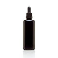 Black Ultraviolet Glass Bottle 10-Pack Set with Glass Eye Dropper D128