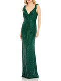 Sequined Long Evening Dress V708114
