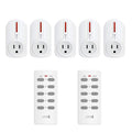 5 Pack Remote Control Outlet Switch with 2 Remotes P523