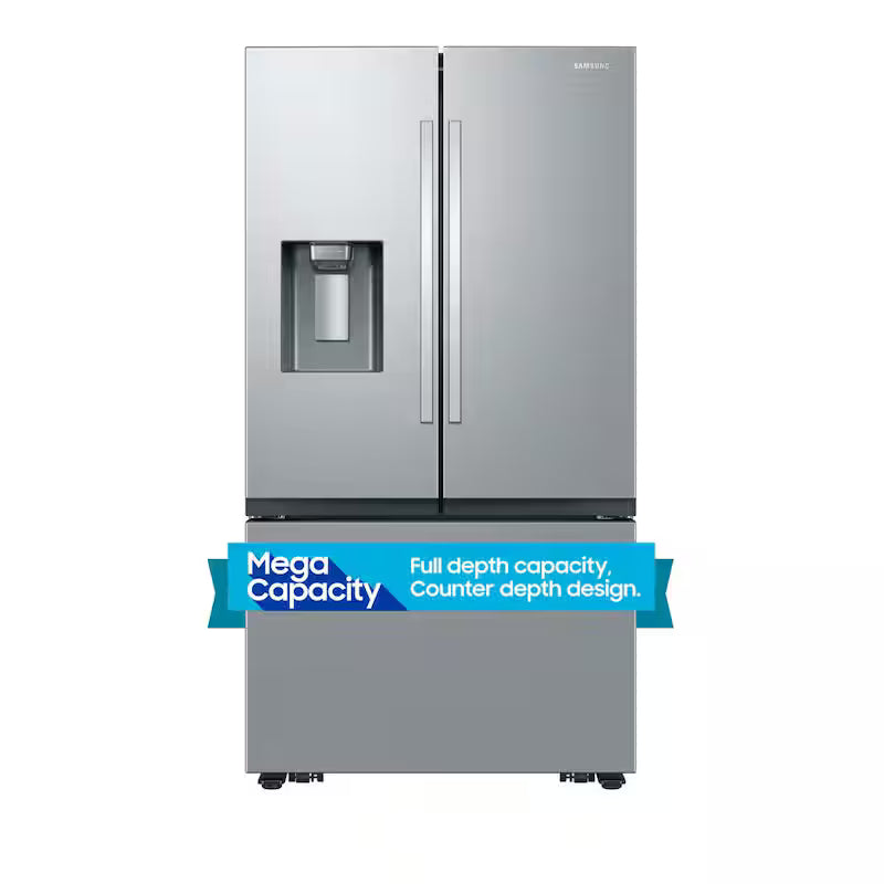 26 cu. ft. Counter Depth 3-Door French Door Refrigerator with Ice in Stainless Steel S408878