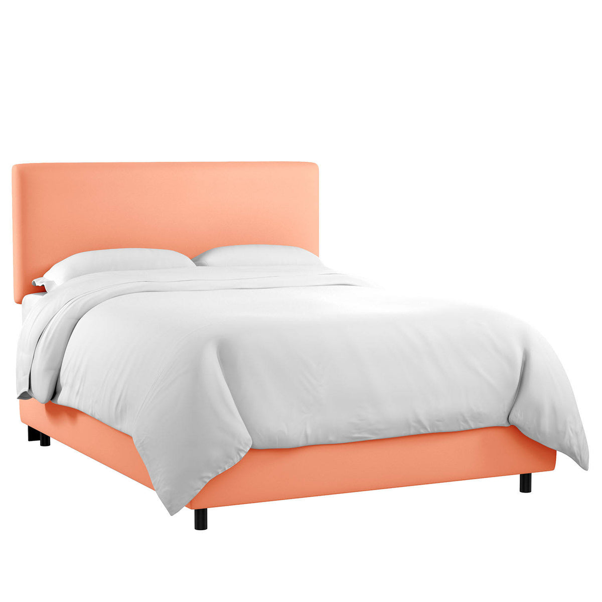 Papaya Velvet Full Bed K19787