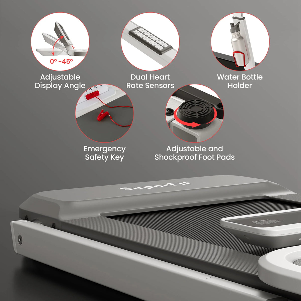 Black Folding Treadmill J3493