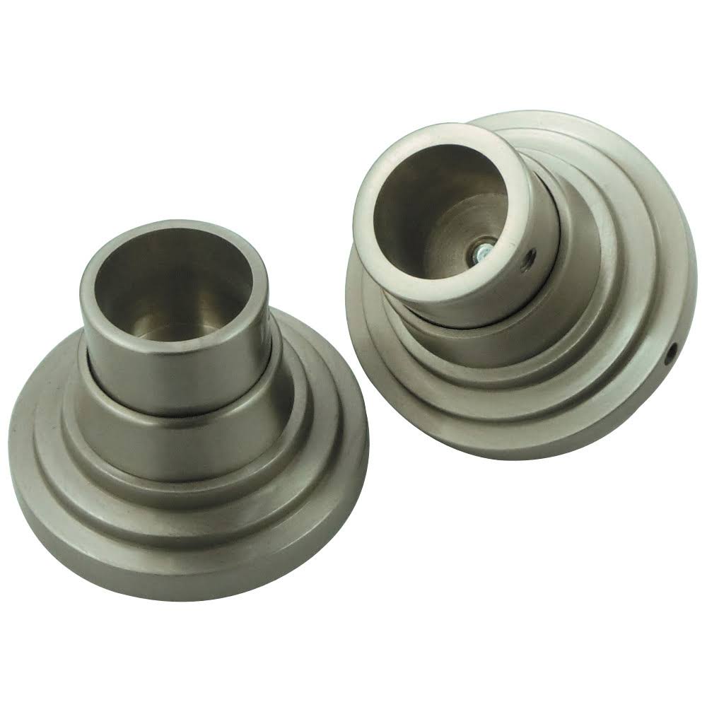 Satin Nickel Shower Rod Base H294