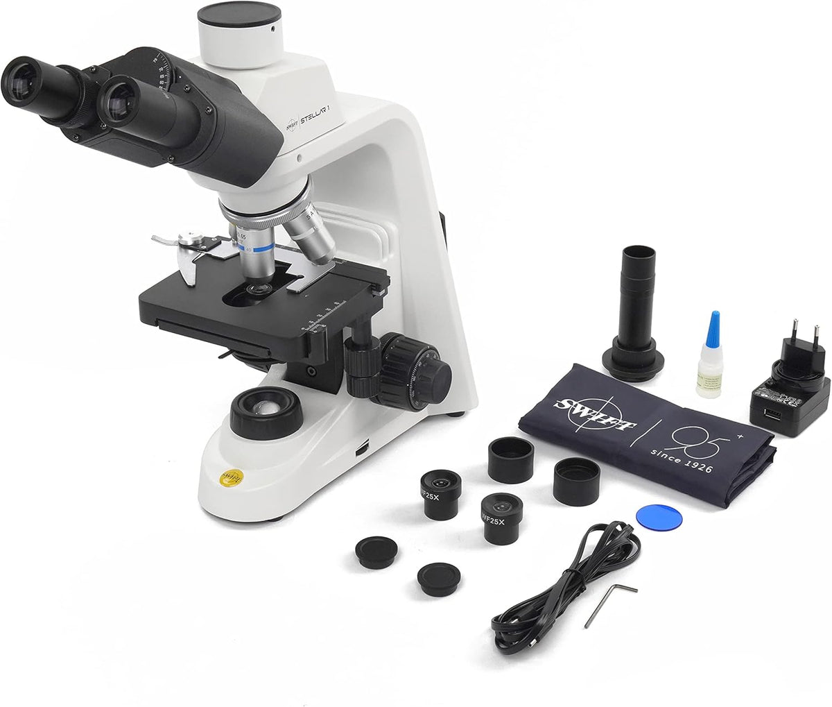 Compound Microscope 40X-2500X Magnification Trinocular P23896