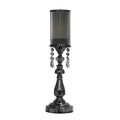Black Crystal Candle Stand P83249
