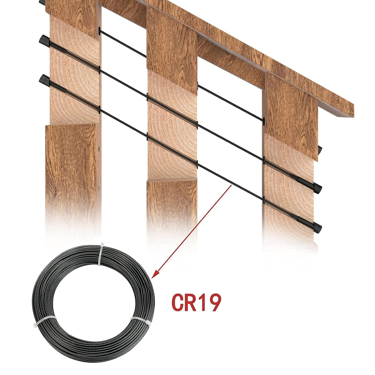 10 Pair Invisible Cable Railing Kit 1/8 Swage Tensioner and Terminal T316 Stainless Steel A246421