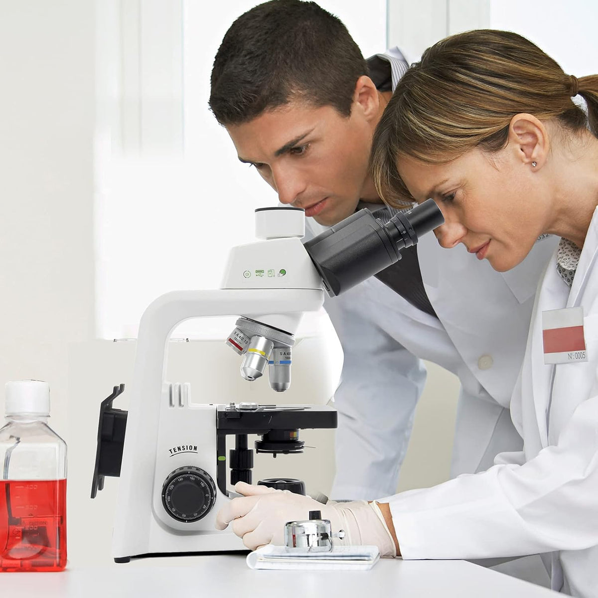 Compound Microscope 40X-2500X Magnification Trinocular P23896