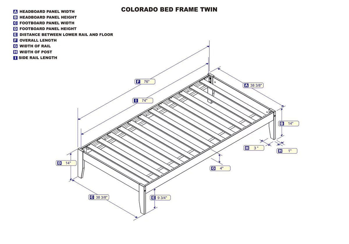 Twin Bed with USB Turbo Charger V605178