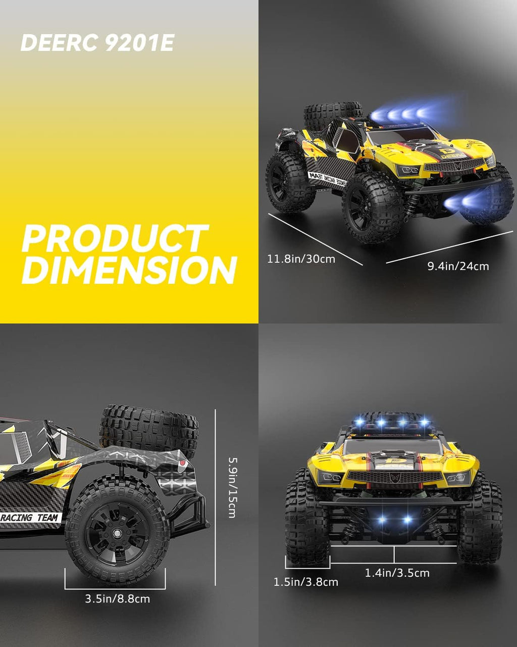 1:12 4x4 Remote Control Truck with Lights H20357