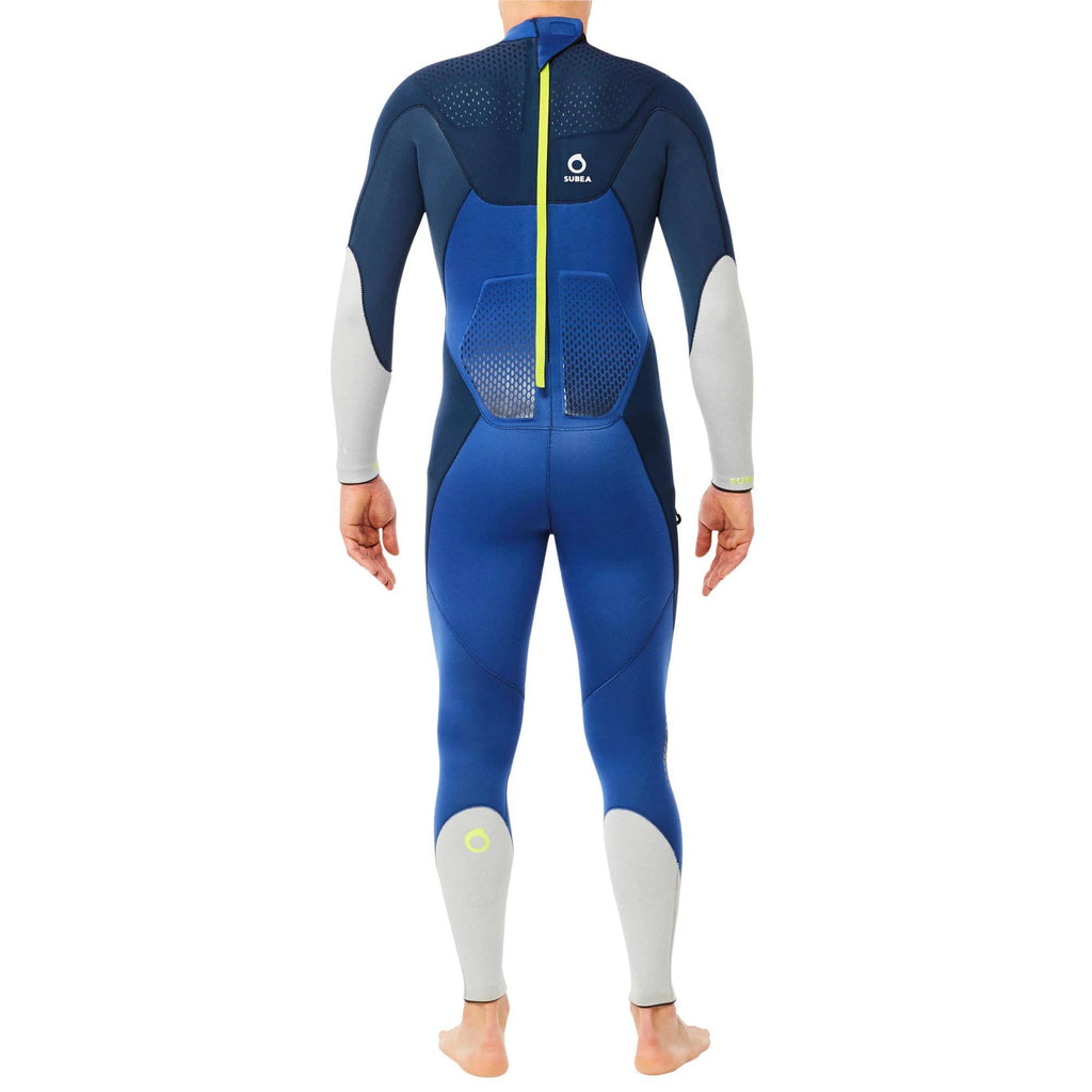 Men's Scuba Diving 3 mm Wetsuit Dark Blue, Size Small F35735