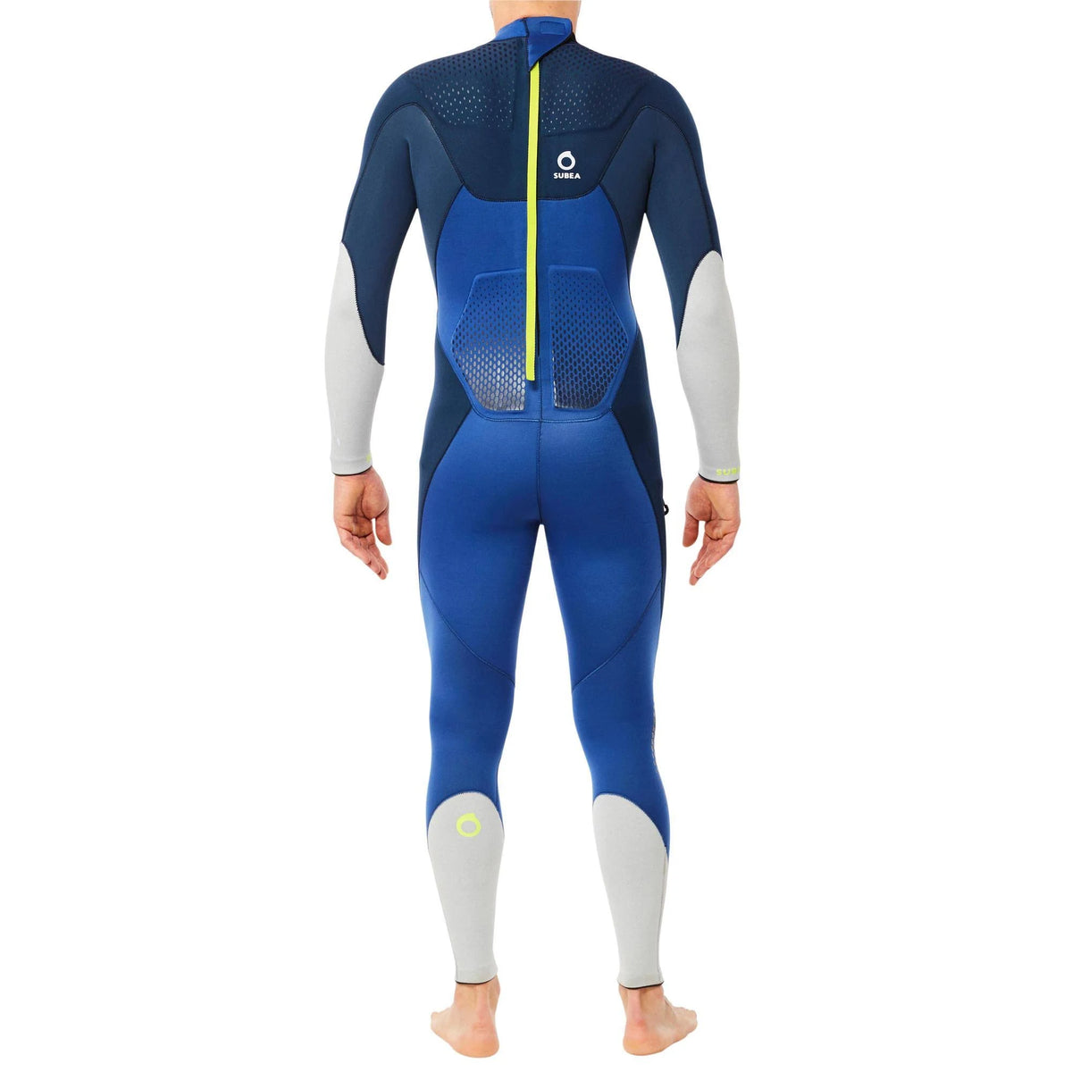 Men's Scuba Diving 3 mm Wetsuit Dark Blue, Size Small F35735