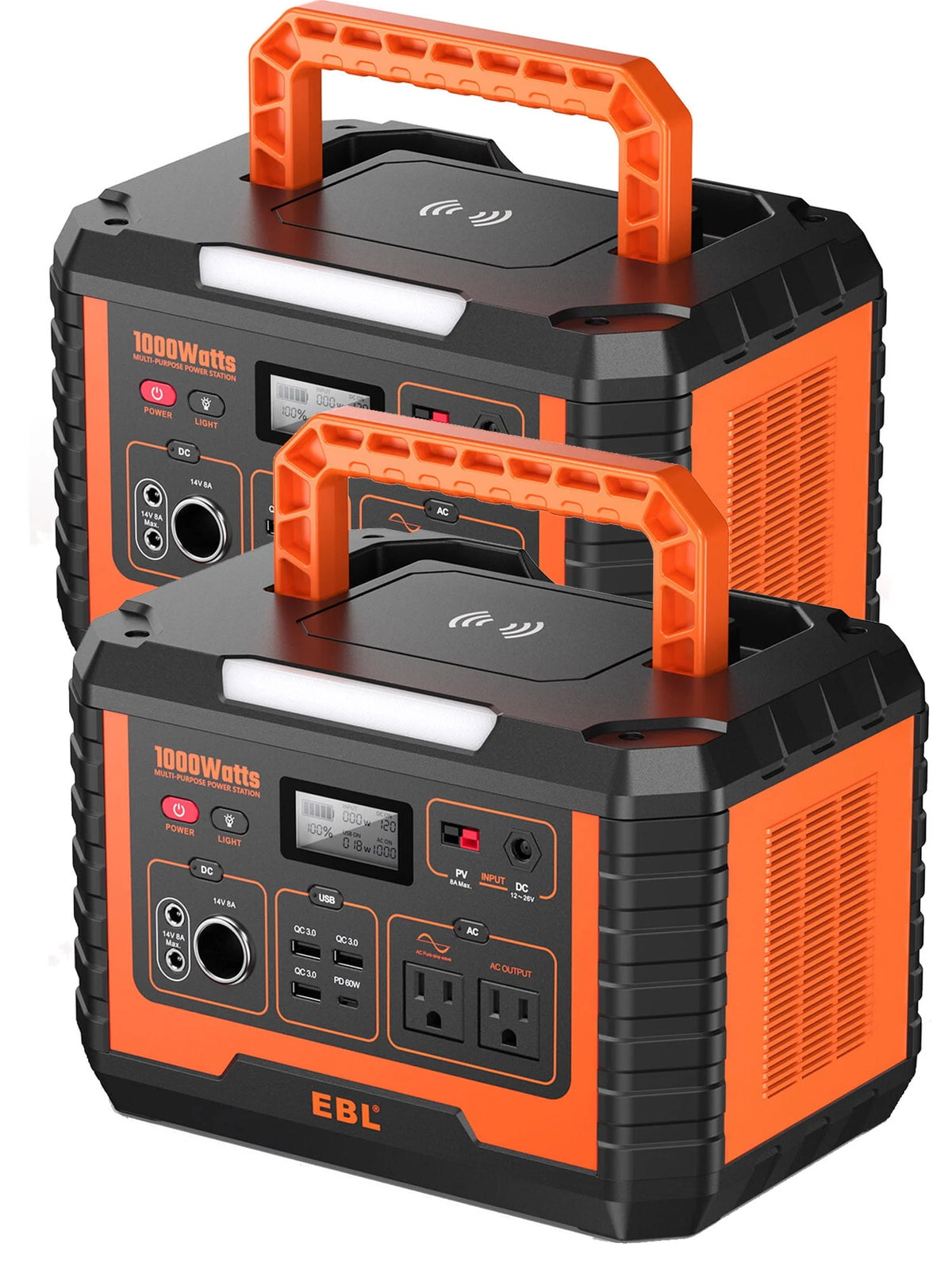 Portable Power Station 1000W Solar Generator 270000mAh Waterproof D622594