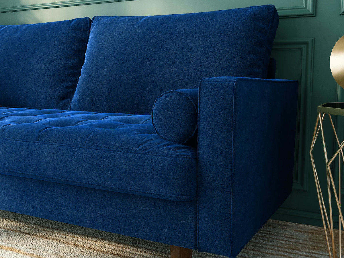 Blue Sleeper Sofa Sectional Couch P689